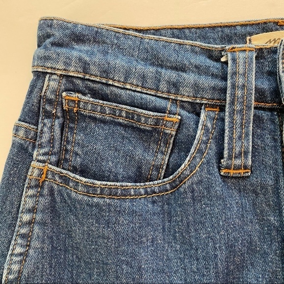 MADEWELL Denim Stretch Straight Mini Skirt 24 Blue - Picture 6 of 11